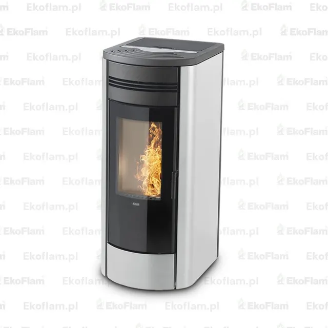 Pellet stove Klover Style 140 steel avorio