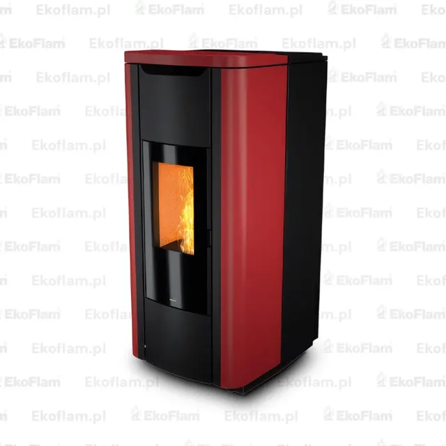 Pellet stove Nobis H20/25 Shape steel bordo