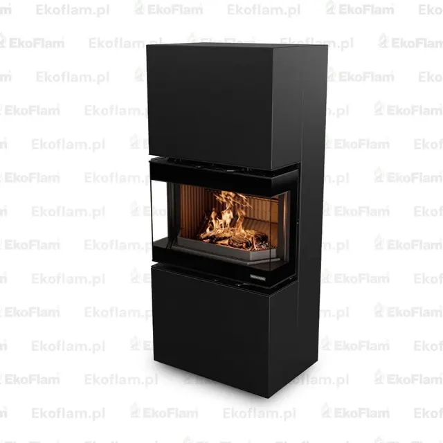 Wood-burning stove Thermorossi Trilogie steel black