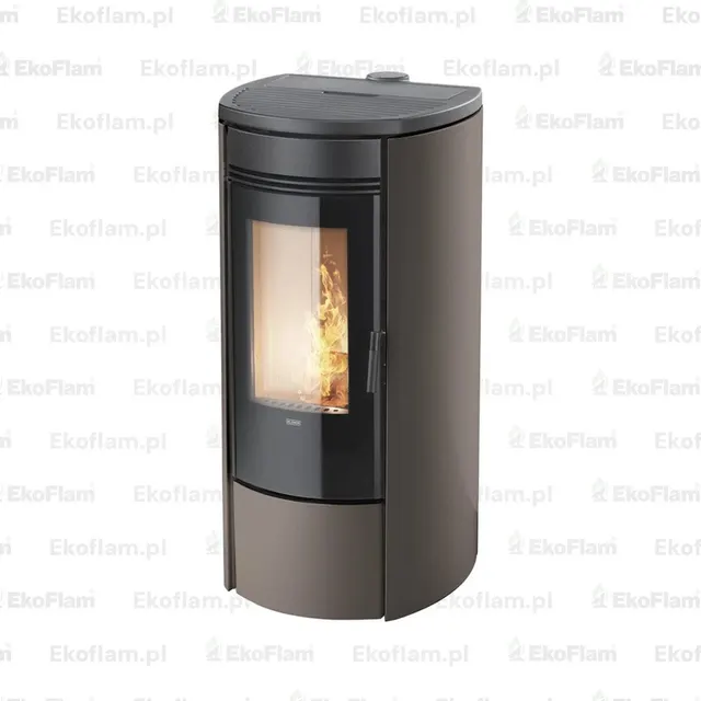 Kominek na pellet Klover Oblo Air w kolorze brązowym