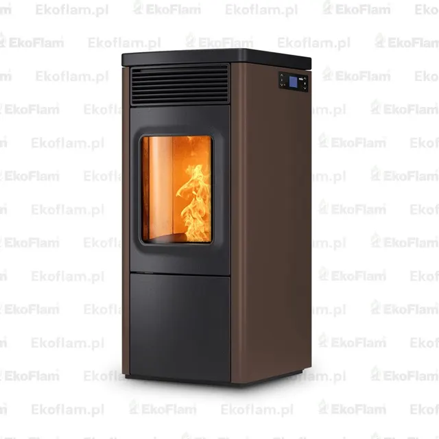 Pellet stove Nobis 6/9 N70 V steel bronze