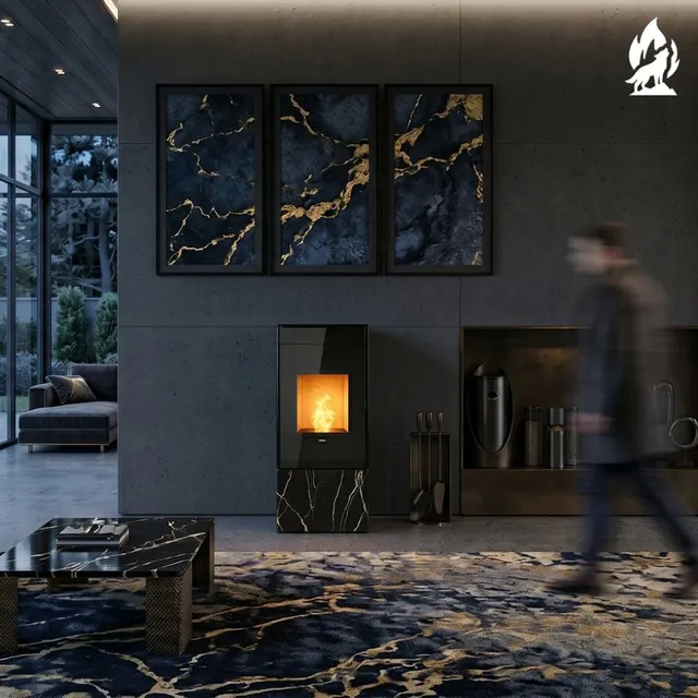 Pellet stove Nobis A8/10 Quadra V gres night
