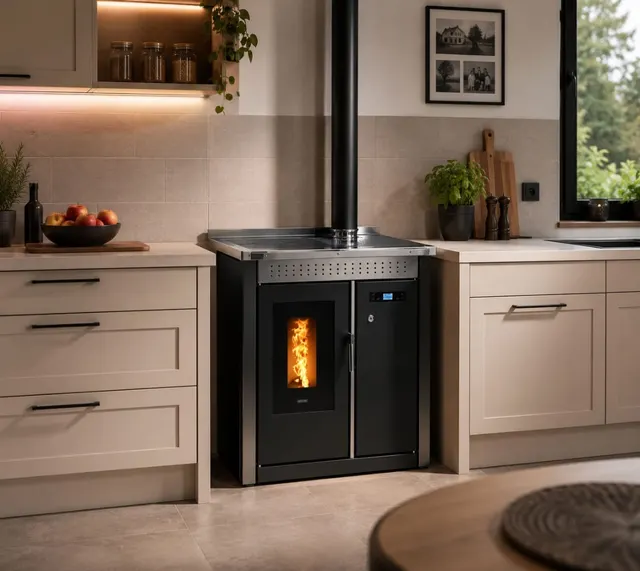 Kuchnia na pellet Klover Smart 80 Inox