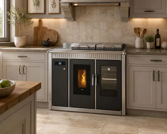 Kuchnia na pellet Klover Smart 120 Inox