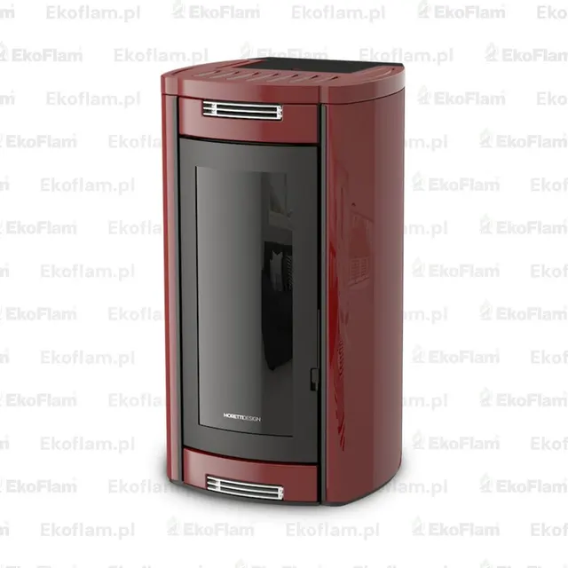 Pellet stove Moretti Design Aladino Relax Style 14 steel bordo