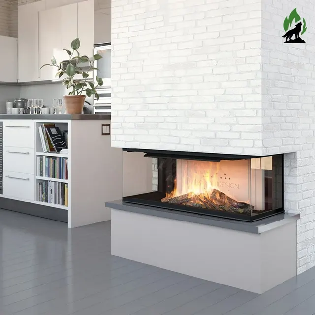 Wood-burning insert Moretti Design Triodesign