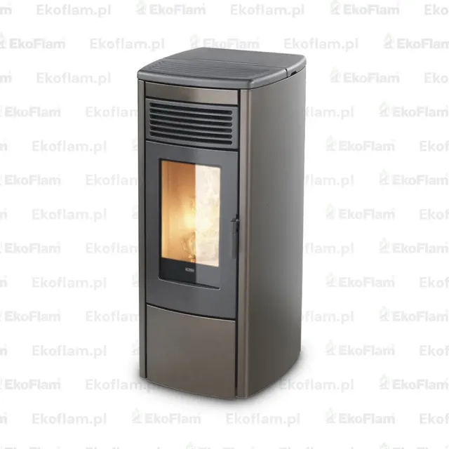 Pellet stove Klover Aura 120 Multi-Air steel bronze