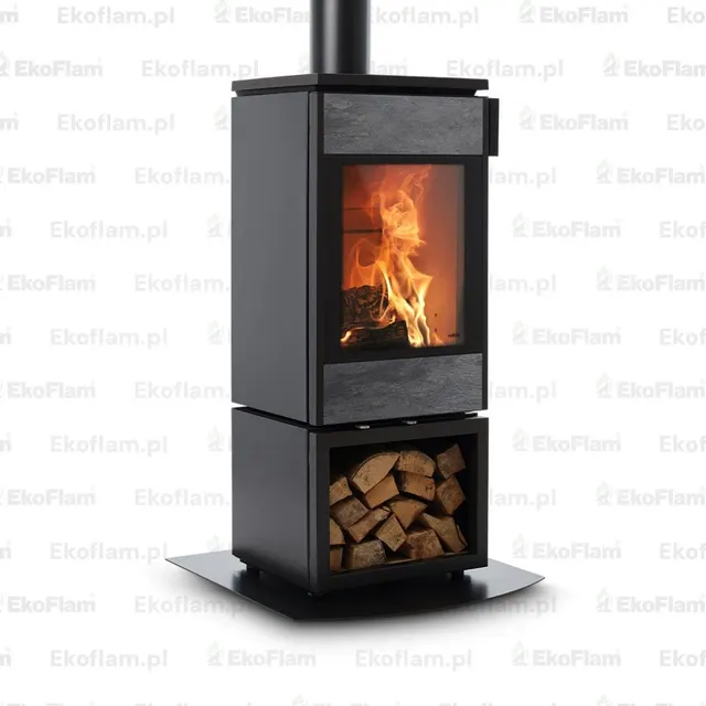 Wood-burning stove Nobis 8/10 Flat 770 gres dark