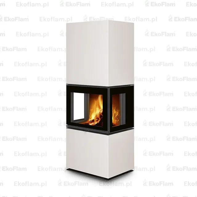 Kominek na drewno Romotop Lera C GH ceramika  83606 melanit