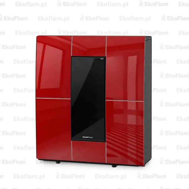 Pellet stove Moretti Design Compact Relax Glass 10 glass bordo