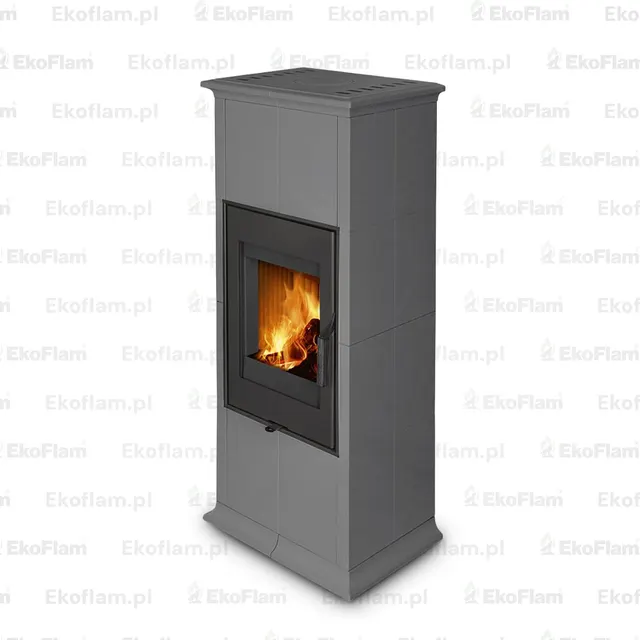 Kominek na drewno Romotop Gremio 5G ceramika  54505 silver