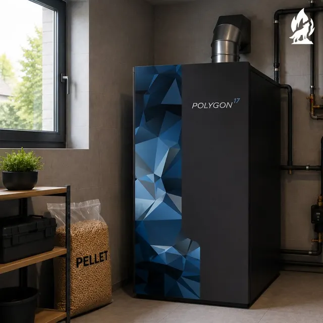 Pellet boiler Nobis Polygon 14/17