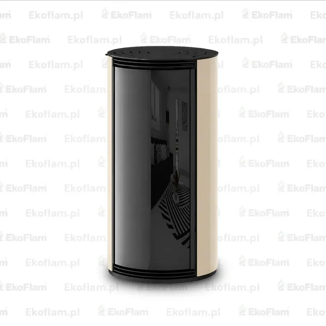 Pellet stove Moretti Design Trifolium Air glass beige