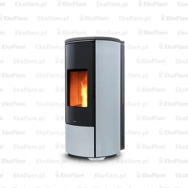 Pellet stove Nobis A8/10 Round V Glass silver