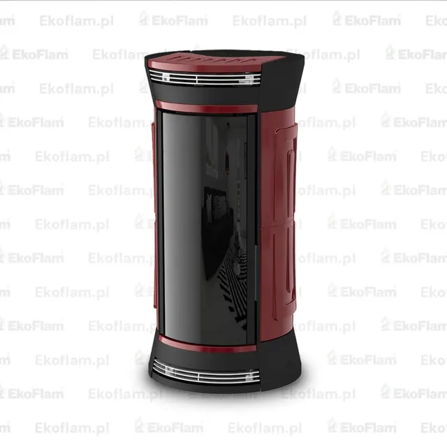 Wood-burning stove Moretti Design Clessidra Wood bordo