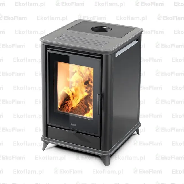 Wood-burning stove Klover Miss Wood steel black