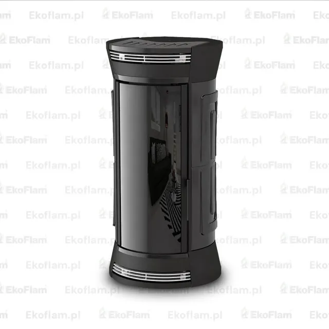 Wood-burning stove Moretti Design Clessidra Wood black