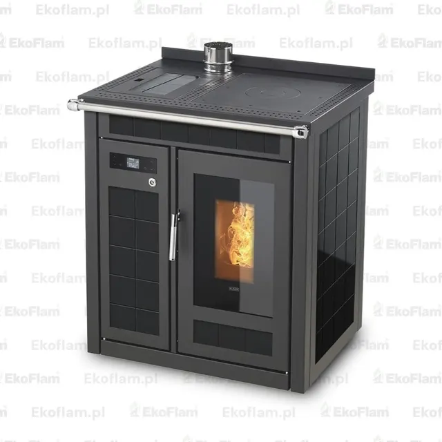 Pellet cooker Klover Smart 80 Plus Maiolica black