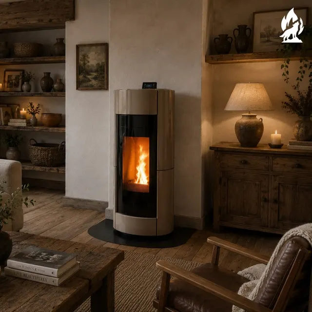 Pellet stove Thermorossi Chic Supreme Idra Maiolica turtledove