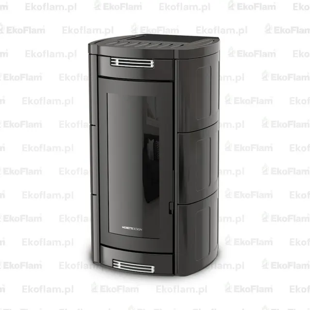 Pellet stove Moretti Design Aladino Aqua All Style 14 Maiolica black