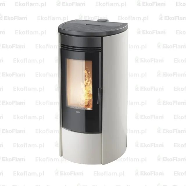 Pellet stove Klover Oblo Air steel avorio