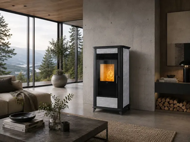 Pellet stove Klover Class 90 Multi-Air stone