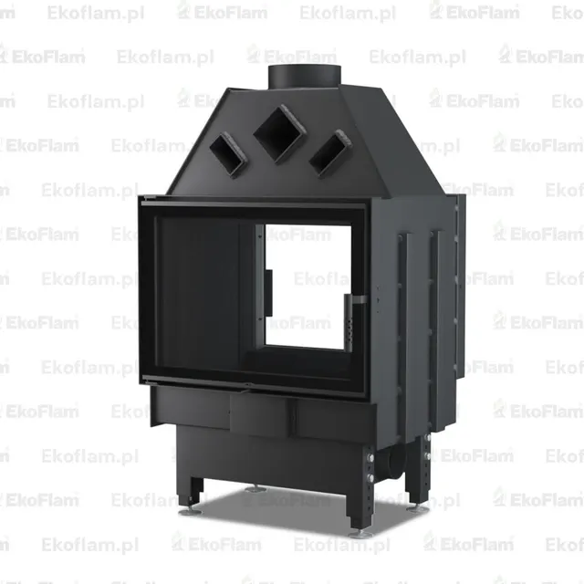 Wood-burning insert Unico Dragon 2 Duo black