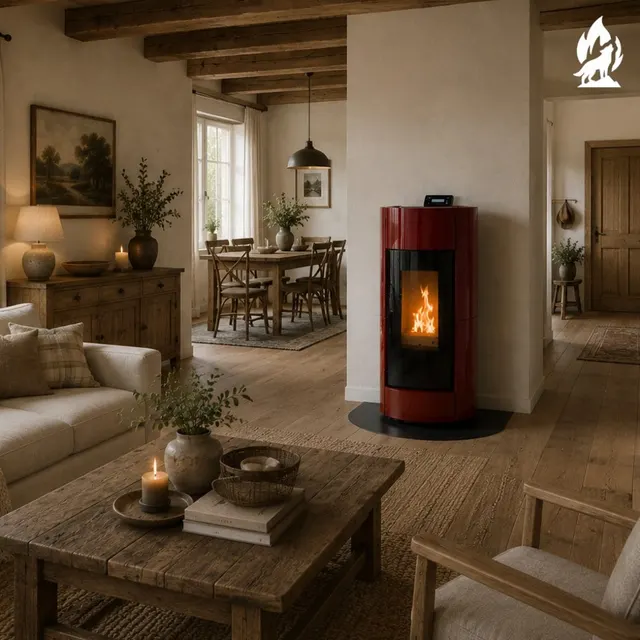 Pellet stove Thermorossi Chic Pidra14 Maiolica bordo