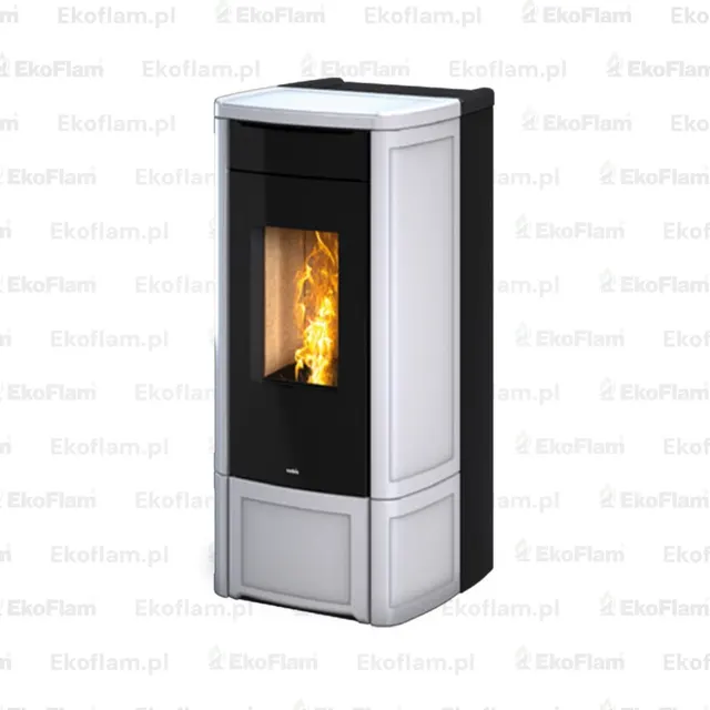 Pellet stove Nobis H14/17 Shape Maiolica white