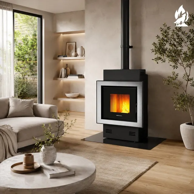 Hybrid stove Moretti Design Full Hybrid steel inox