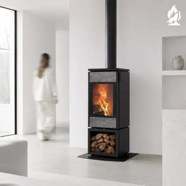 Wood-burning stove Nobis 8/10 Flat 770 gres dark