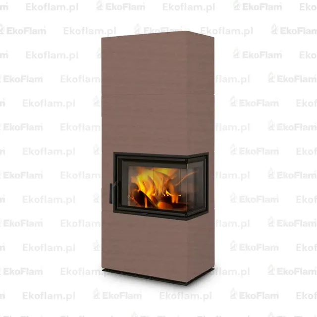 Kominek na drewno Romotop Solid R Top ceramika  60400 orzech wloski