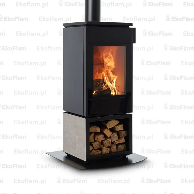 Wood-burning stove Nobis 8/10 Flat 550 gres grey