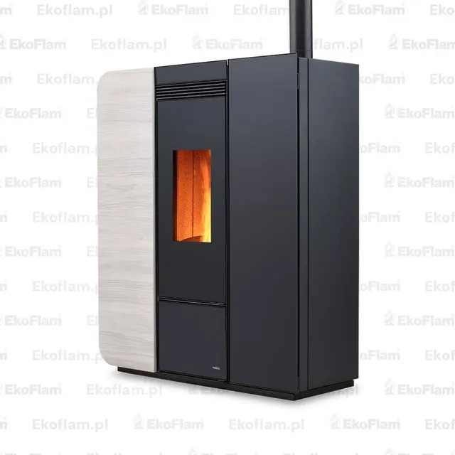 Pellet stove H17 Light wood white