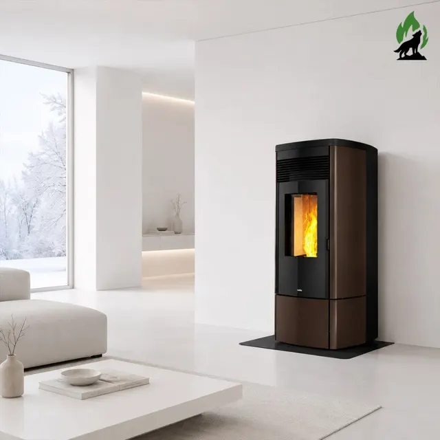 Pellet stove Nobis A11/13 Zenith Plus V steel bronze