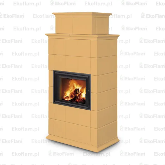 Wood-burning stove Romotop Baracca 10 H Maiolica 35300