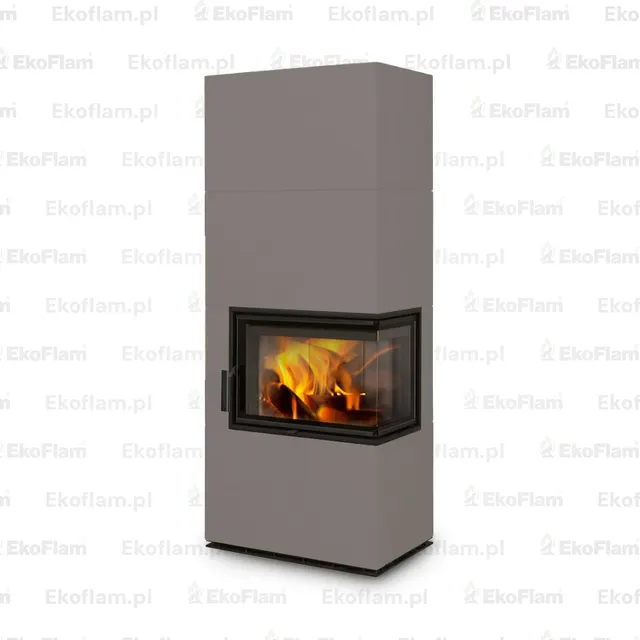 Kominek na drewno Romotop Solid R ceramika  47608 umbra