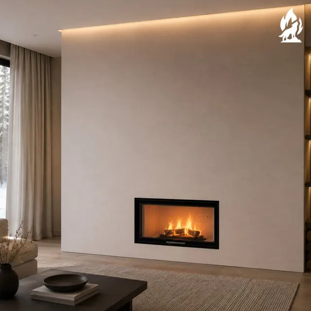 Wood-burning insert Moretti Design Monodesign 80
