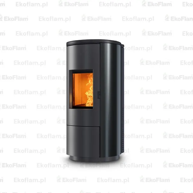 Pellet stove Nobis A8/10 Round V steel black