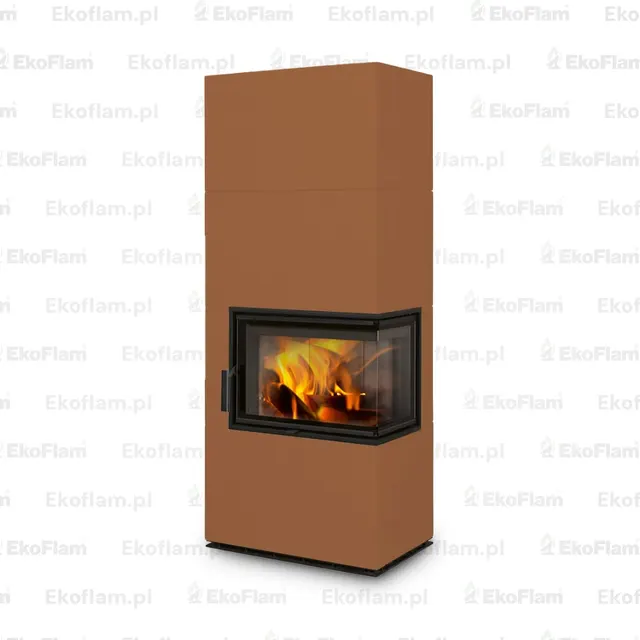 Kominek na drewno Romotop Solid R Top ceramika  69003 kasztanowy