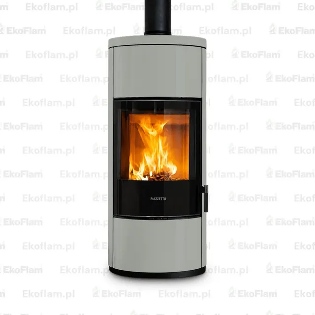 Wood-burning stove Piazzetta E924 Hermetic Maiolica grey