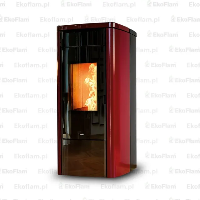 Pellet stove Nobis H14/17 Shape steel bordo