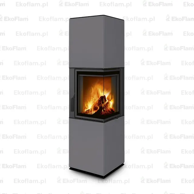 Kominek na drewno Romotop Harmony R HA ceramika 40300 w kolorze białym
