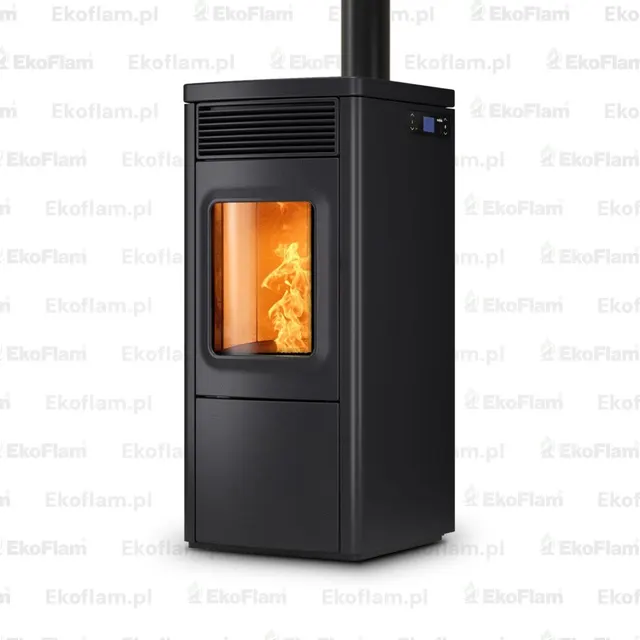 Pellet stove Nobis 6/9 N70 Top/Coax V steel black