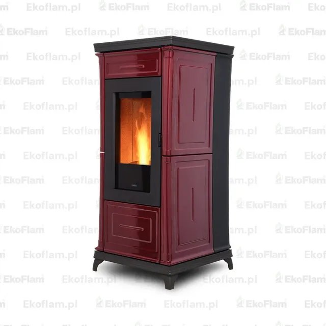 Pellet stove Nobis A9/10 Classic Plus V Maiolica bordo
