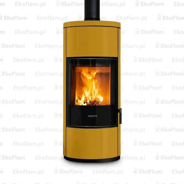 Wood-burning stove Piazzetta E924 Hermetic Maiolica giallo