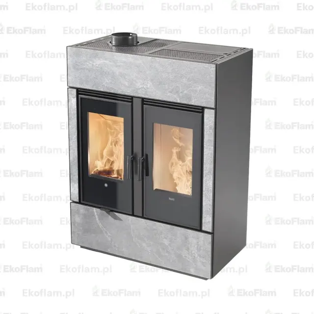 Hybrid stove Klover Dual Air gres grey