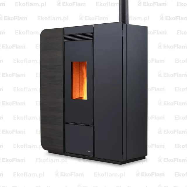 Pellet stove H17 Light wood black