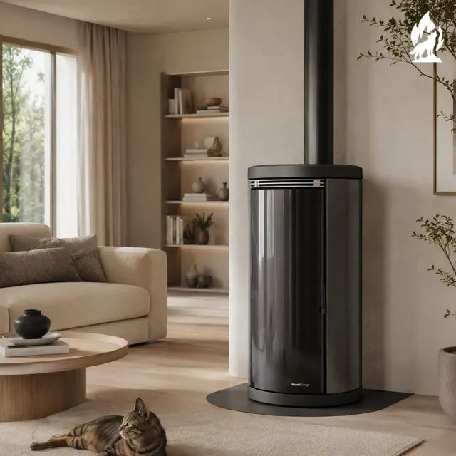 Pellet stove Moretti Design Exclusive Aqua Glass 26 glass grey