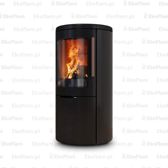 Wood-burning stove Nobis Round 800 steel black